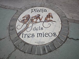 Platja dels Tres Micos (Caldetas)